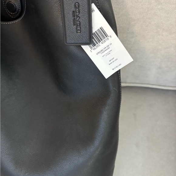 Coach Brooklyn SB 39 Black Leather Hobo Bag - Picture 3 of 8